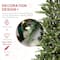 9ft. Pre-Lit Green Slim Fir Artificial Christmas Tree, Color Changing LED Lights